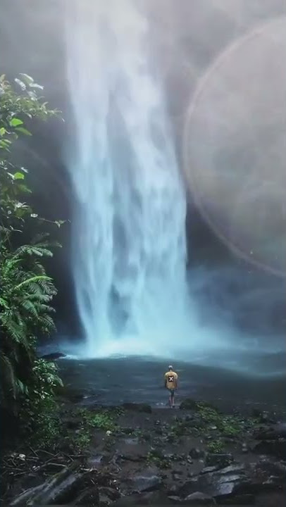 Go Take a Shower in NungNung Waterfall #shorts | #incredibleindia #TwistWithNature #YehAbNormalHai