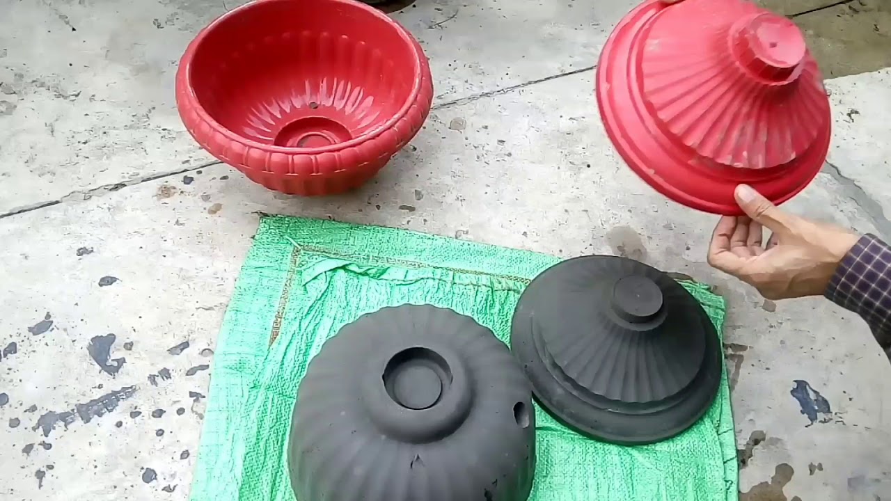 How to make cement pots easily at home. - YouTube