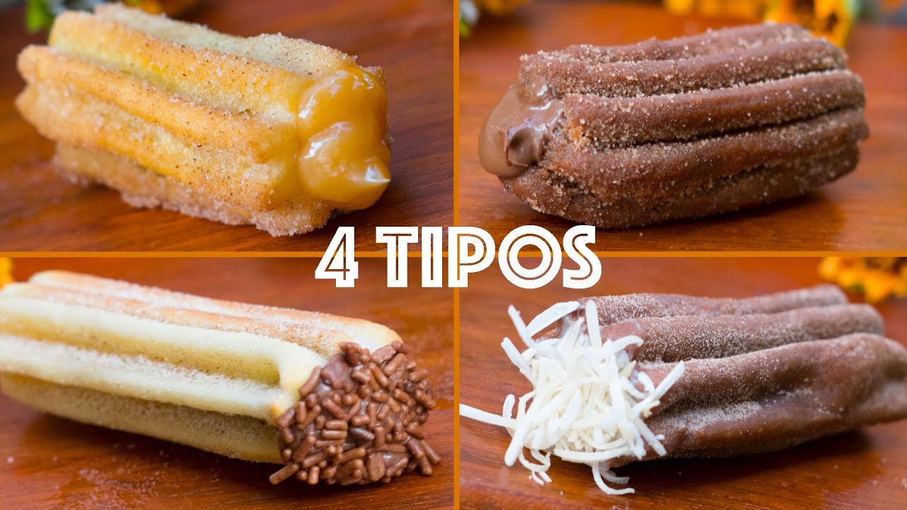 4 TIPOS DE CHURROS: ORIGINAL, FRITO, ASSADO, NA FRITADEIRA SEM ÓLEO! COZINHA DO BOM GOSTO GABI ROSSI