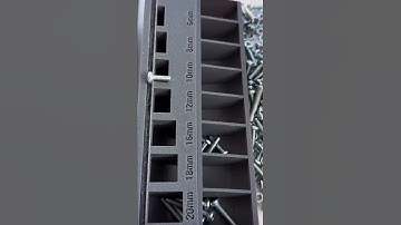 This is a tool that can be used to separate bolts according to their size.