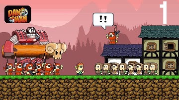 Dan the Man gameplay walkthrough part 1 (iOS, Android)