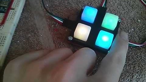 Sparkfun button pad 2x2 demo