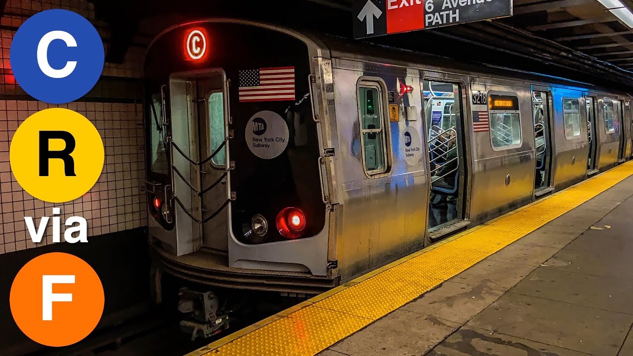 R23 Train Rerouted R and C Trains at 23 Street - YouTube