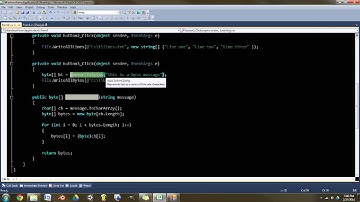 Writing Files With C# - System.IO