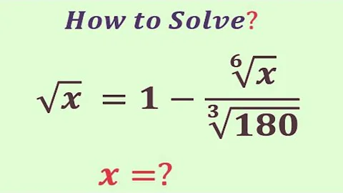 An Amazing Algebra Challenge | Olympiad Question | Can you Solve this? | x=?