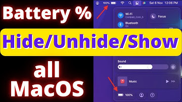 Show Battery Percentage in Menu Bar on MacOS | Show battery in Menu Bar on MacOS Monterey, Catalina