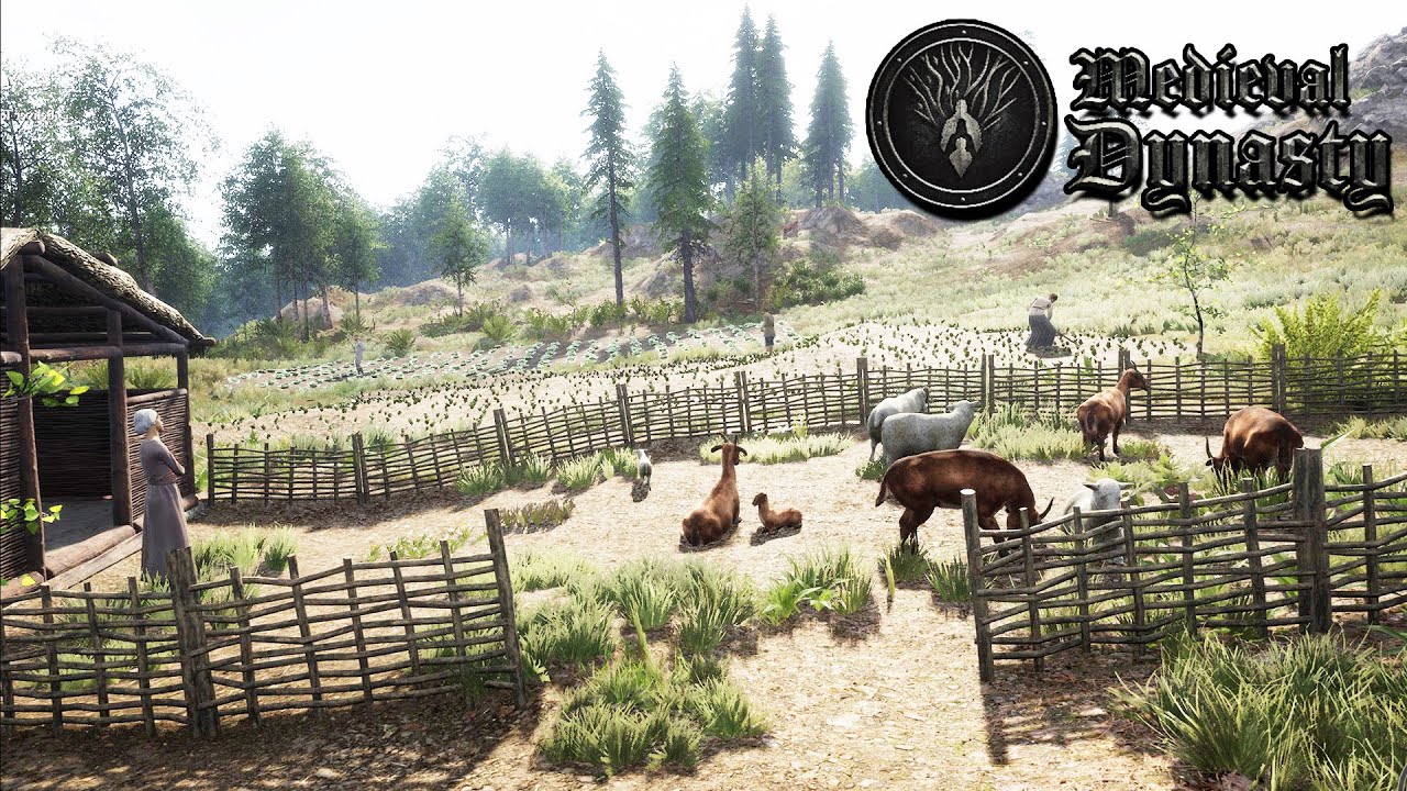 FIRST VILLAGERS! Building Medieval Farm Blacksmith & Survival Ep. 5