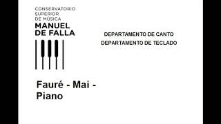 Conservatorio Superior de Música Manuel de Falla - Fauré - Mai - Piano