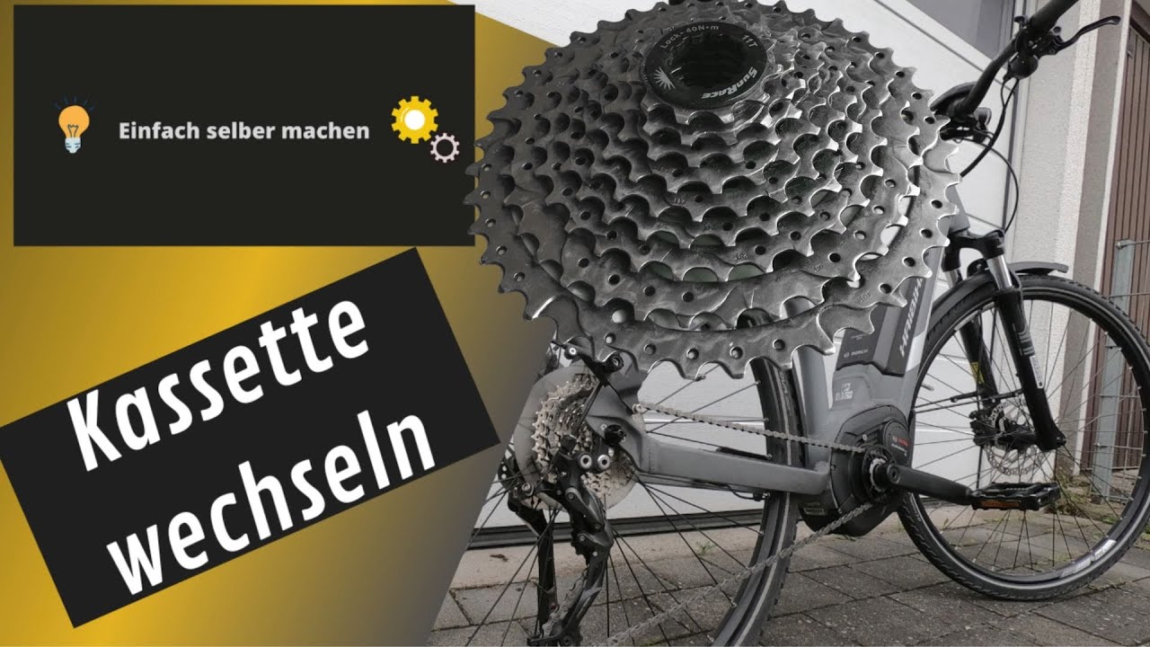 Kassette / Ritzelpaket / Zahnkranz wechseln E-Bike Fahrrad - YouTube