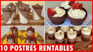 10 Postres SIN HORNO para VENDER desde CASA postres de CHOCOLATE para EMPRENDER