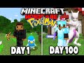 I Spent 100 Days in Minecraft Pixelmon.. Here's What Happened..