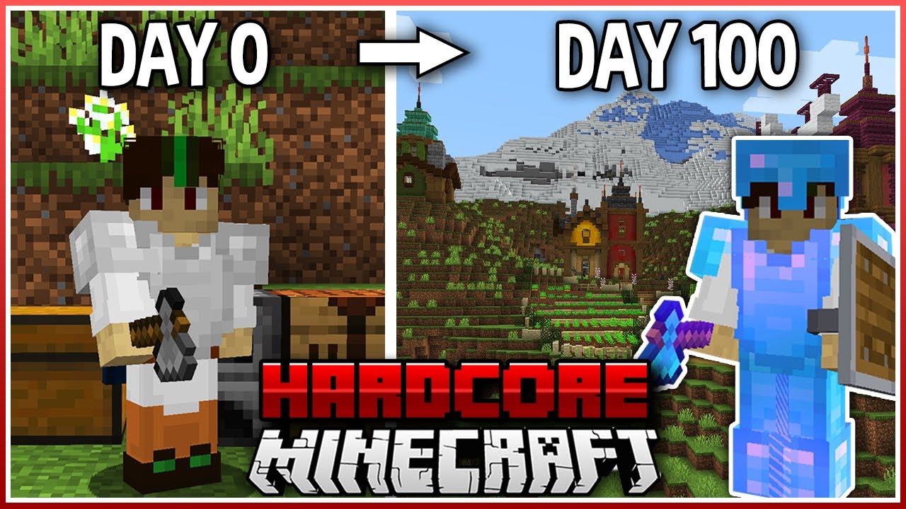 มา ย ครา ฟ survival  Update New  I Survived 100 Days in Hardcore Minecraft! (1.18)