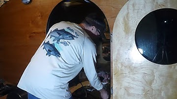 Teardrop camper build a 5 X 8  video no. 48   Door gasket install