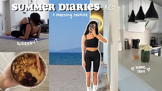 Summer Diaries 02 ✨ Summer Morning Routine, Family Beach House, Spending Time With Nana, Reading +