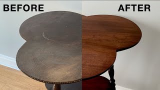 Refinishing a Vintage Table with French Polish - a Fixing Furniture Restoration Project