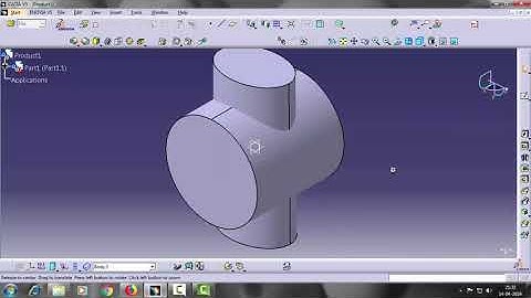 Tutorial Catia V5.....How To Use "Boolen Operation -  intersect" Tool.