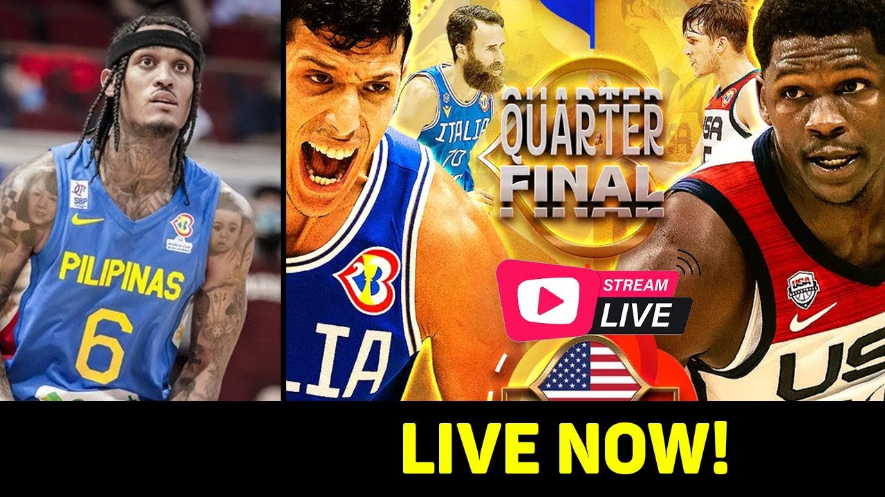 LIVE STREAMING! USA VS ITALY 2023 FIBA WORLD CUP QUARTERFINALS