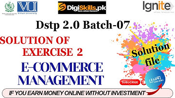 e commerce management exercise 2 batch 7 solution | e commerce management exercise 2 #digiskills
