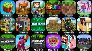 Crafty Lands,Craftsman,Craft World,Pixel Gun 3D,Pixel Combat,AtharCraft Building,ShinCraft screenshot 2