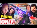 WINNING WITH *PISTOLS ONLY* WARZONE CHALLENGE!! Ft. Nickmercs, CouRageJD & Cloakzy
