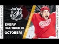 Every Hat-Trick in October from the 2021-22 Reg. Season (Inc. A 4 Goal Game) | NHL Highlights
