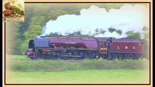 Magnificent 46233 Duchess of Sutherland Overpowers the Devon Elements