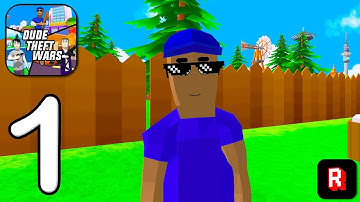 Dude Theft Wars - Tutorial: Single Player Gameplay Walkthrough Video Part 1 (iOS, Android)