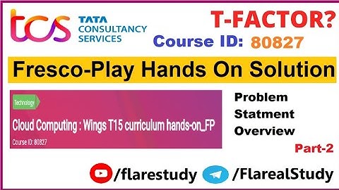 Wings 1 T15 Wings Problem statement overview 80827 | part 2 | TCS wings | frescoplay #wings