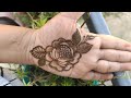 Simple floral mehndi design akhenna