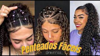 TOP PENTEADOS PARA CABELOS CACHEADOS ✨💜