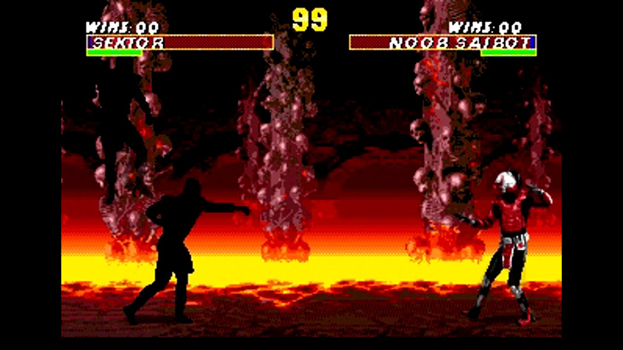 Ultimate Mortal Kombat 3 (SEGA): Noob Saibot clone glitch | Глюк с клоном Нуб Сайбота