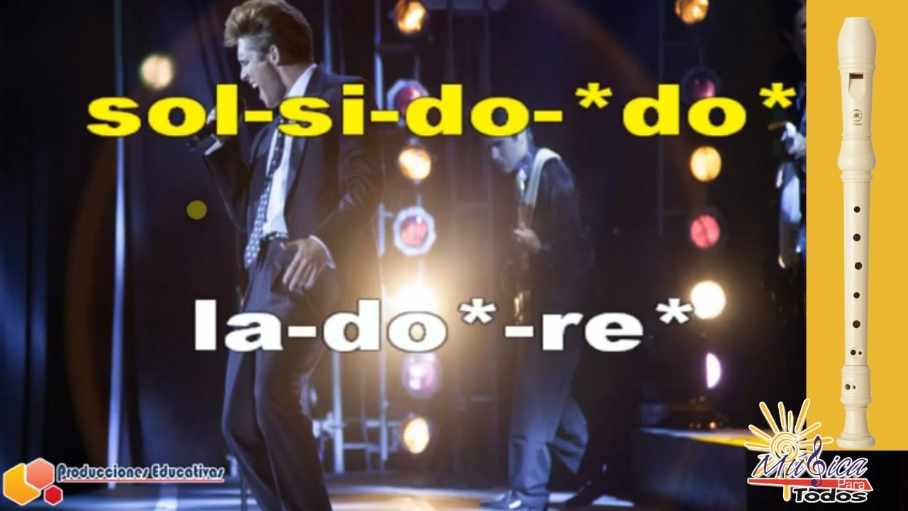 Cuando calienta el sol►FLAUTA DULCE con notas►Luis Miguel