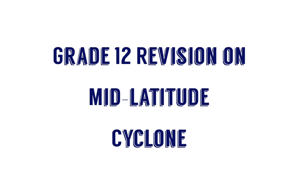 Grade12 revision on Mid-lattitude cyclone. Feb/Mar 2012 question paper. 2.2.1