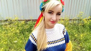 Мк джемпер гачком Перша частина Crochet jumper