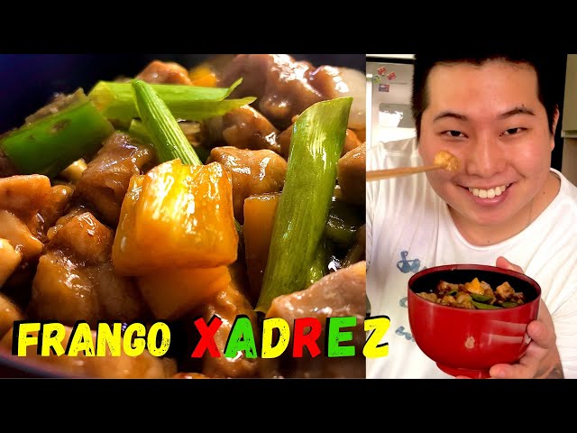 Experimente esse delicioso frango xadrez de frigideira pronto em 20 minutos