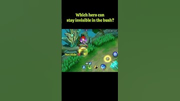 Which hero can stay invisible in the bush #mobilelegends #tutorial #invisible #mlbb #shorts