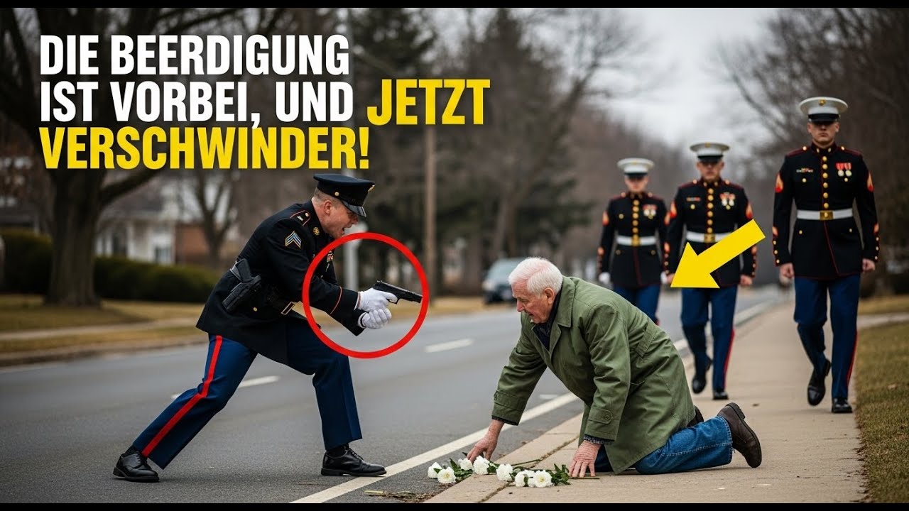 Polizist tasert Veteran bei Beerdigung seiner Frau – 7 Minuten später übernehmen Marines die Str