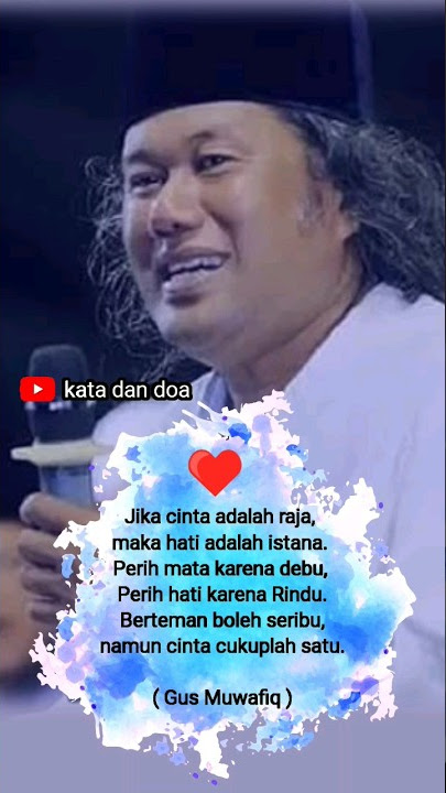 Gus Muwafiq || Cinta Cukup Satu #viral #story #viralvideo #shortvideo #quotes #shorts #fyp #fypシ