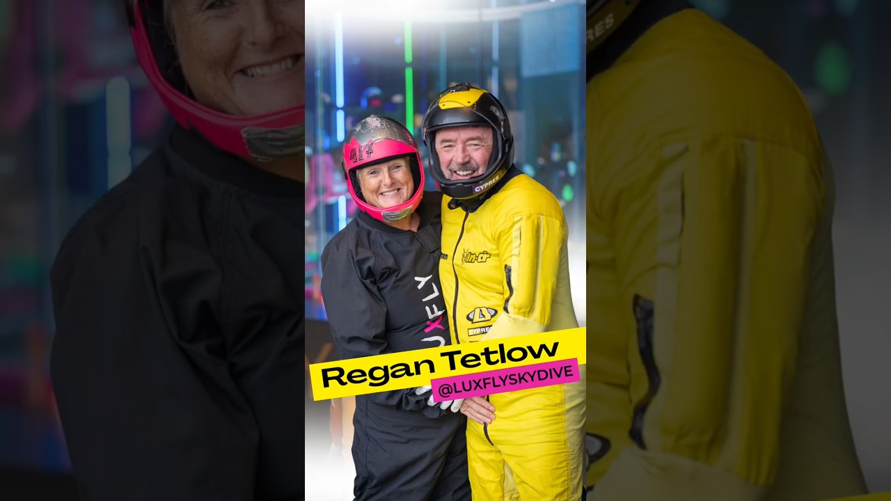 Regan Tetlow Calls LUXFLY the Best Wind Tunnel Ever | Indoor Skydiving with His Wife!