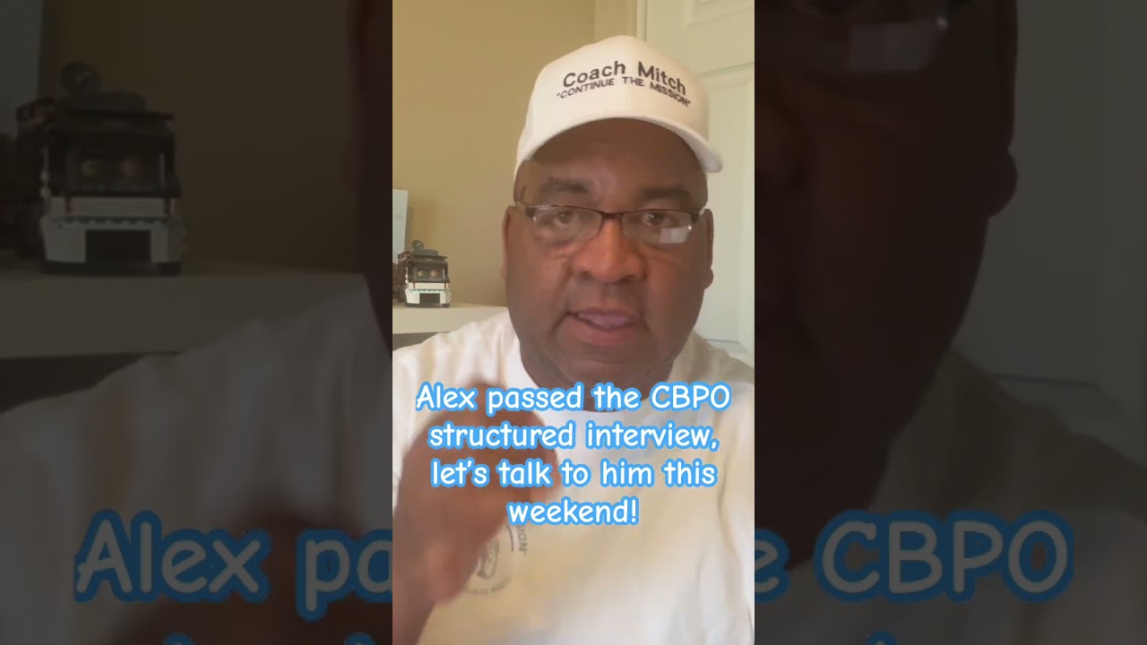 Alex Passed the CBPO Interview &mdash; This Weekend We Break Down What Actually Worked