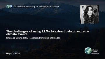 Shorouq Zahra: The challenges of using LLMs to extract data on extreme climate events