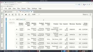 head() and tail() methods in Pandas