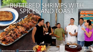 Goma At Home: Buttered Shrimps With Spices And Toast For Juliana And Friends