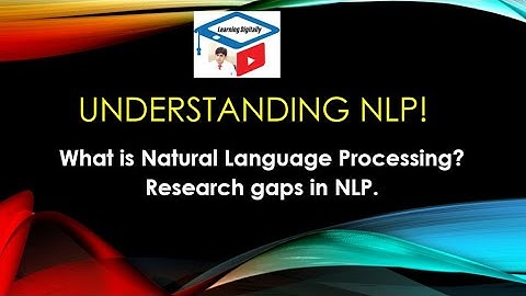 NLP || Understanding Natural Language Processing|| challenges and research areas || nlp