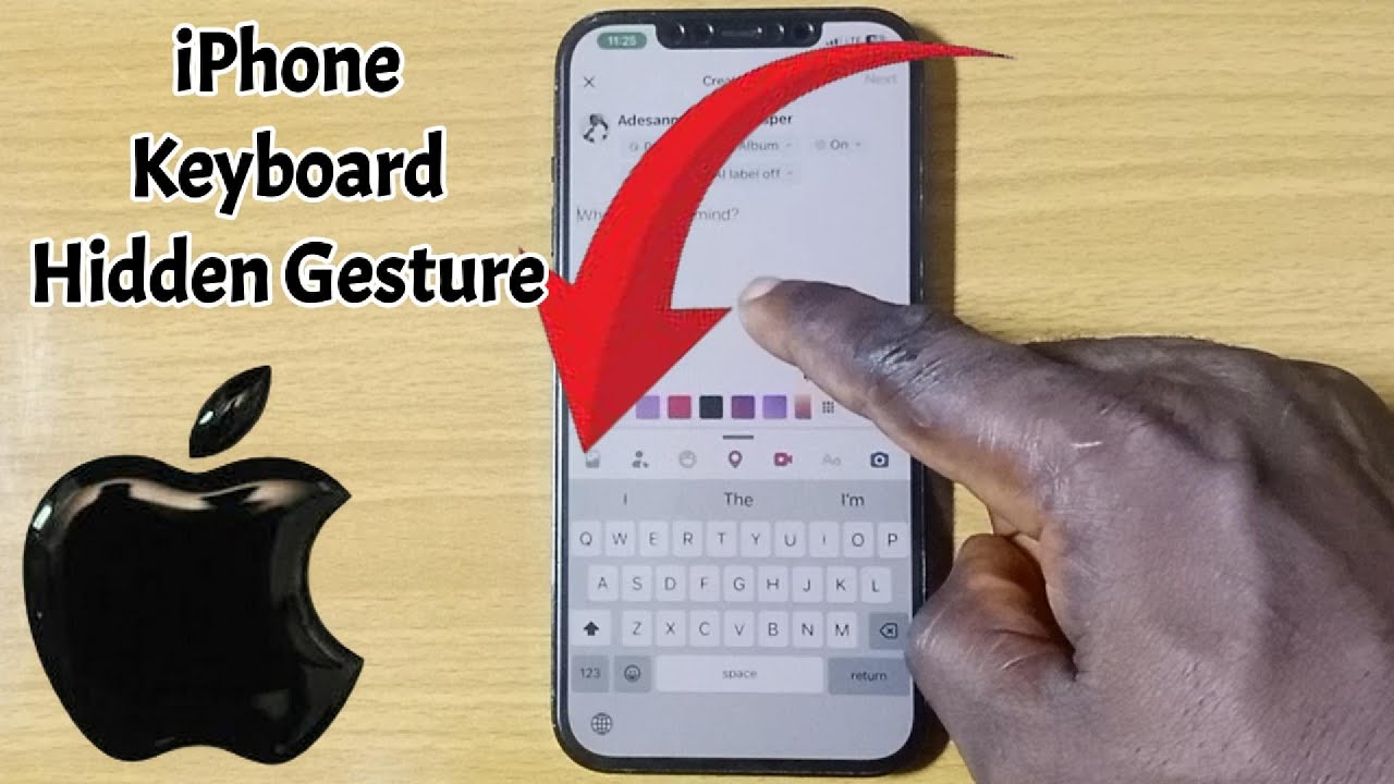iPhone Keyboard Hidden Gesture You Didn’t Know | Secret iOS Typing