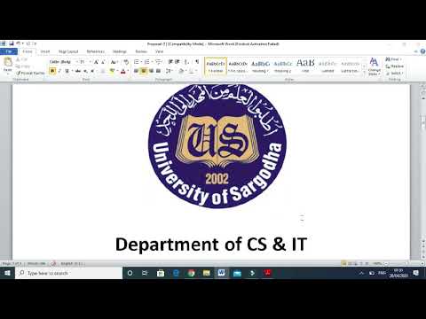 Template or Example of final year project proposal