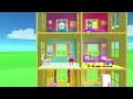 Peppa Pig Game | Crocodile Hiding Peppa Pig Furniture in Peppa Pig Toy Family Home Playset