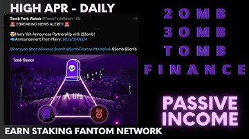 3omb & 2omb & Tomb Finance Partnership Announcement|Passive Income on Fantom Network OPPPORTUNITY!!!