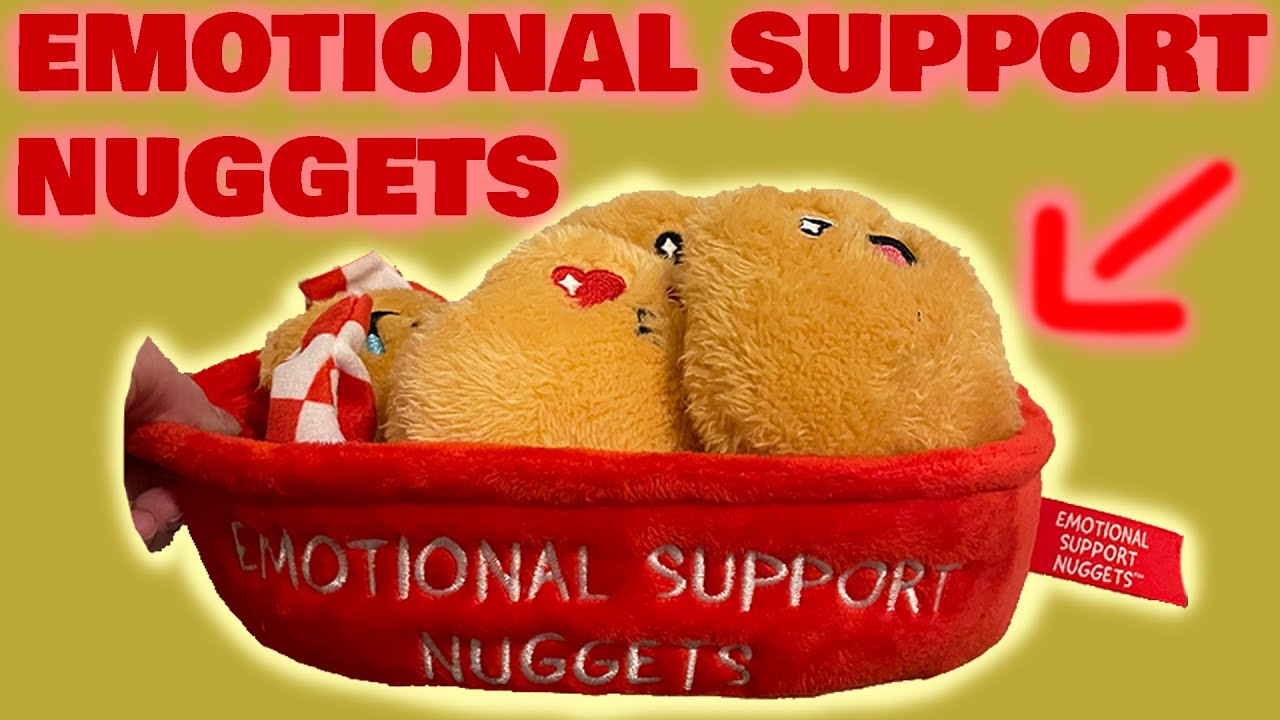 Emotional Support Nuggets Pin for Sale by boypilot
