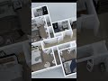 Three Bedroom House 3D Floor Plan | Modern Home Design Animation 🏡✨ #simplehouse #houseplan #plan